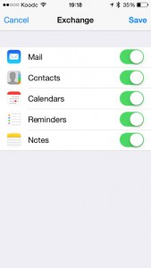 iOS6 email setup